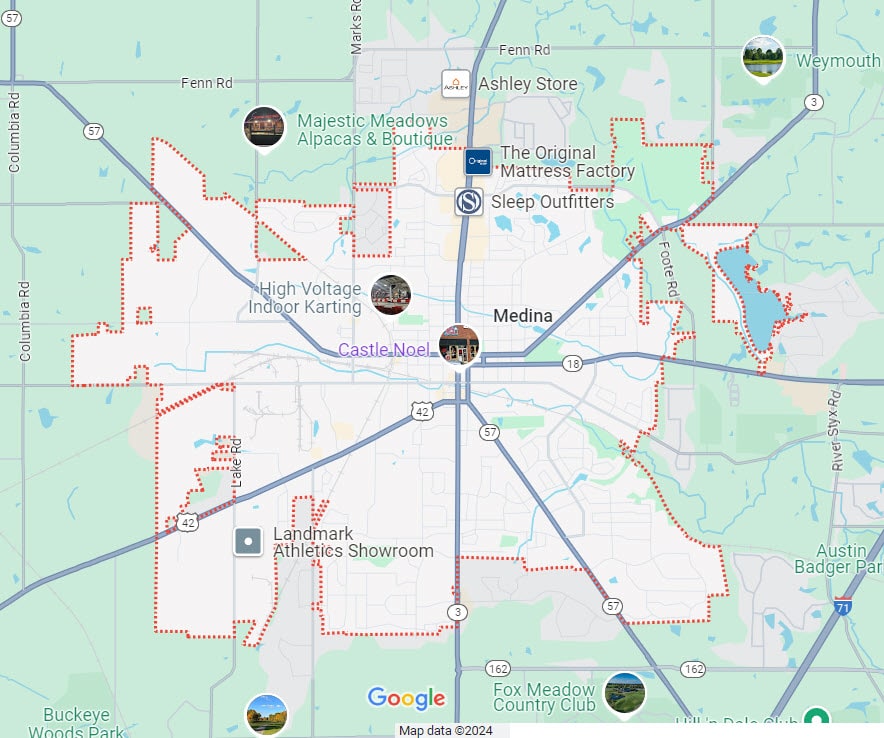 Medina Street Map