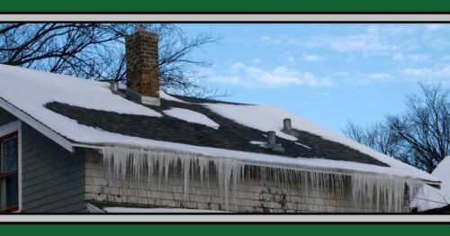 Roof with icicles